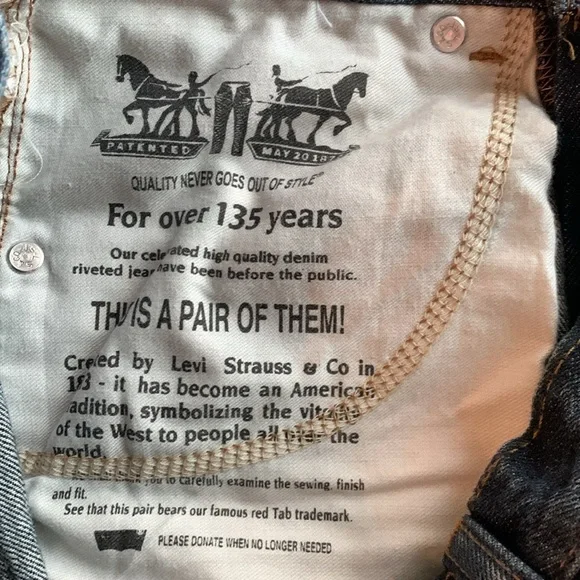 Men’s Levi’s 514 slim straight jeans. Washed, never worn. Size 29 x 29 - Picture 3 of 7